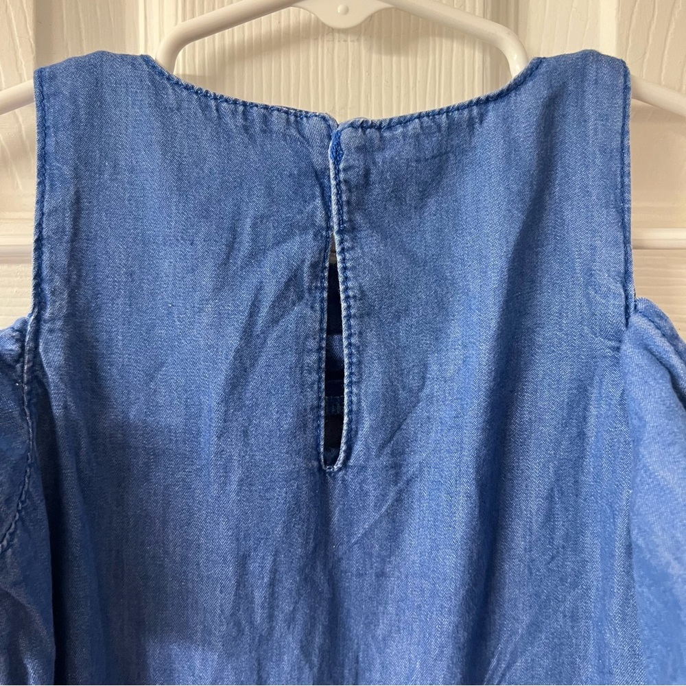Zara Girls | Cold Shoulder Chambray Dress - Picture 5 of 7